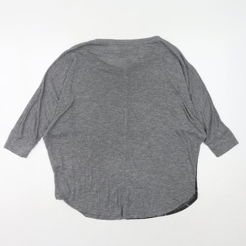 Abercrombie & Fitch Grey Women's Top S 3/4 Sleeve