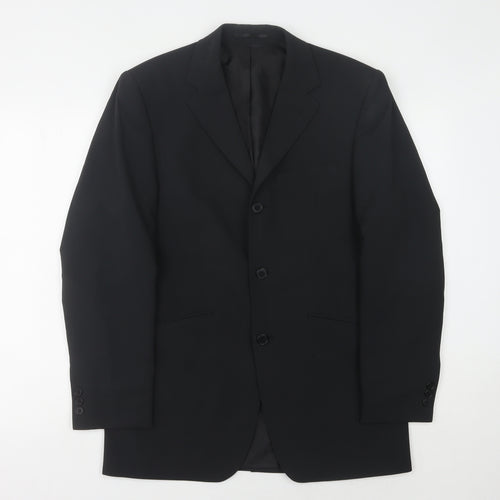 Burton Men's Black Regular Fit Blazer Jacket Size 36