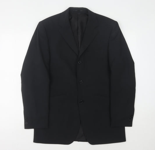 Burton Men's Black Regular Fit Blazer Jacket Size 36
