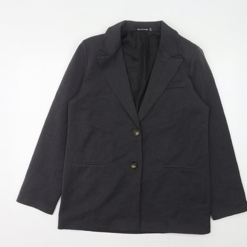 PrettyLittleThing Women's Black Blazer Size 12