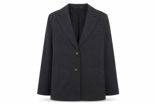 Front view of PRETTYLITTLETHING Women's Black Blazer, size 12