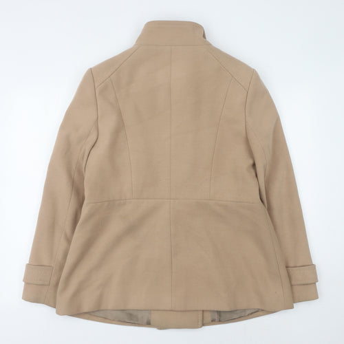 Debenhams Women Beige Pea Coat Size 16 Classic Style