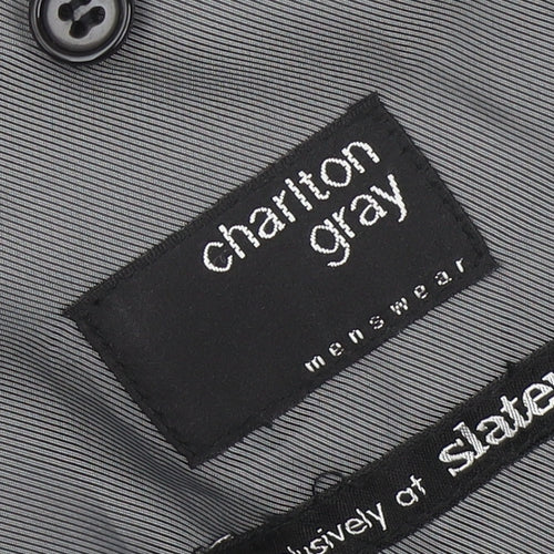 Charlton Gray Men's Black Blazer - Size 40L, Business Wear