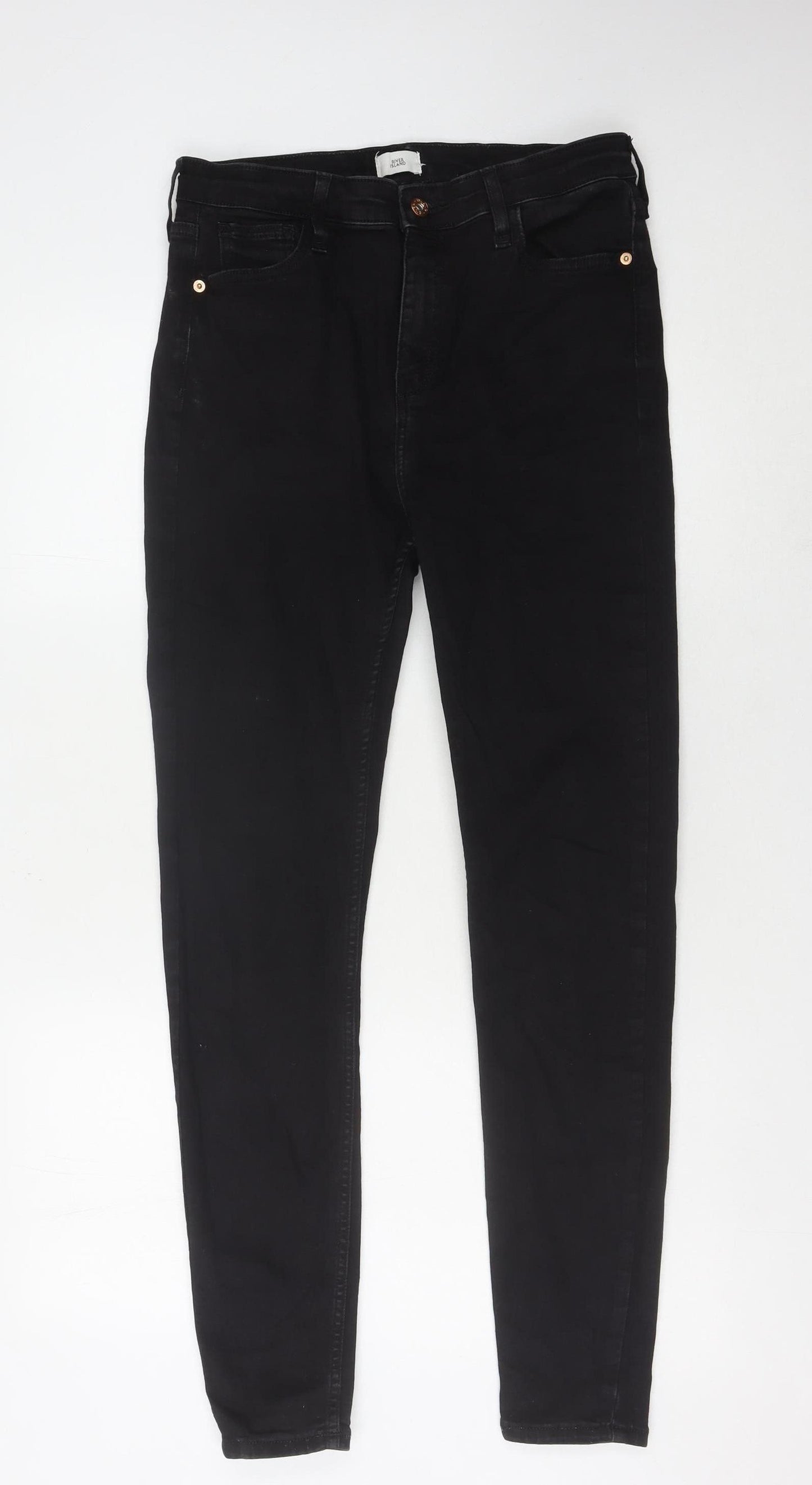 River Island Women's Black Skinny Jeans Size 14