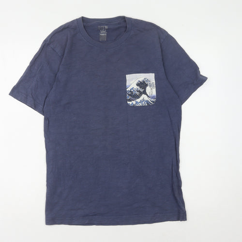 UT Men's Blue Graphic Art T-Shirt, Size L