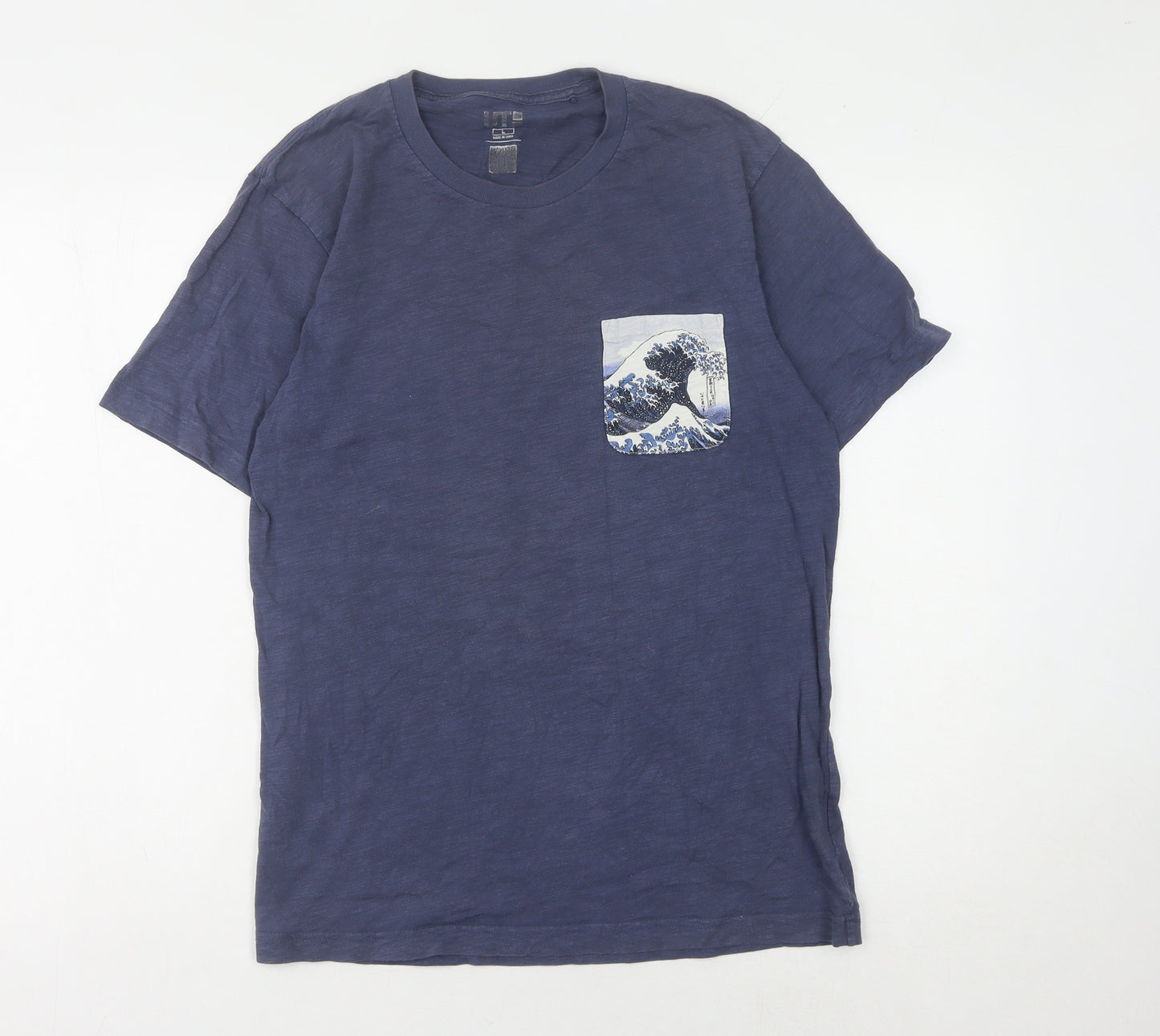 UT Men's Blue Graphic Art T-Shirt, Size L
