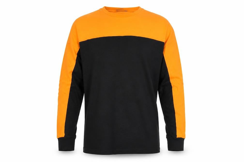 ASOS Men's M Orange Black Long Sleeve T-Shirt