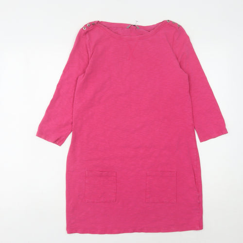 Marks and Spencer Women's Pink Shift Dress Size 10