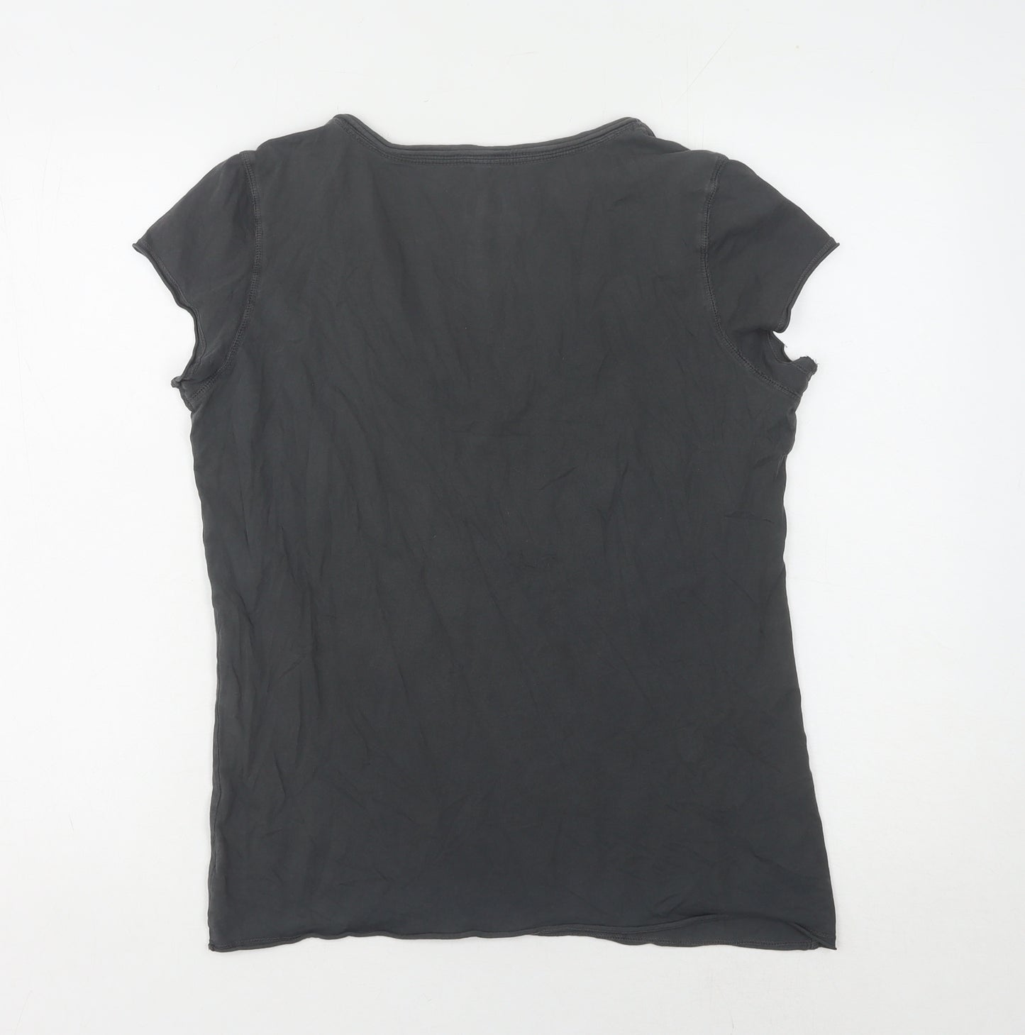 GAP Women's Black V-Neck T-Shirt, Size M