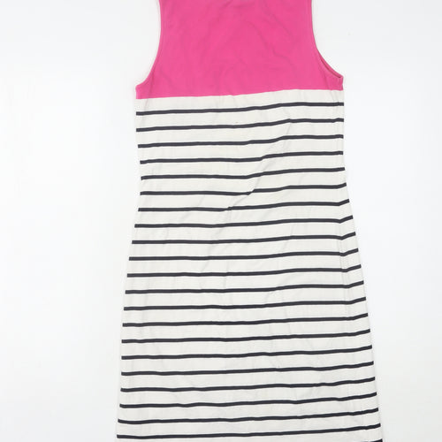 Crew Clothing Women's Pink Striped Tank Dress Size 8