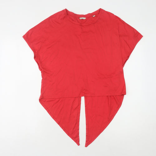 Jack Wills Red Cropped T-Shirt UK 12 Women