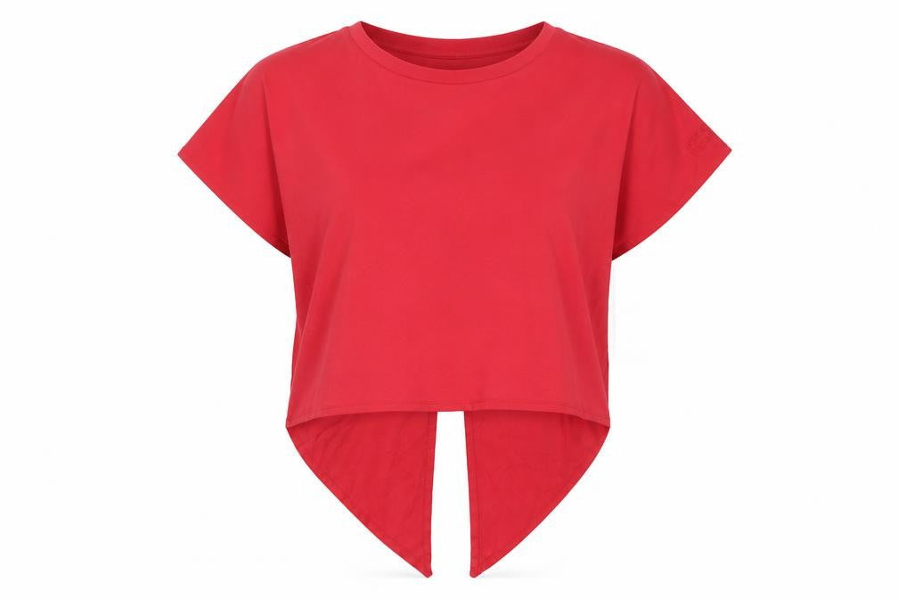 Jack Wills Red Cropped T-Shirt UK 12 Women