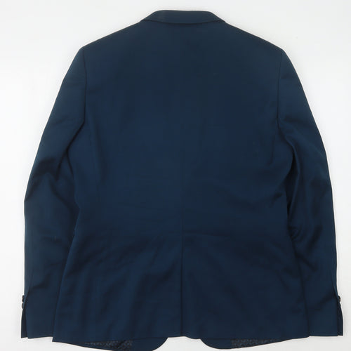 Burton Menswear Blue Slim Blazer 40R Men's Formal