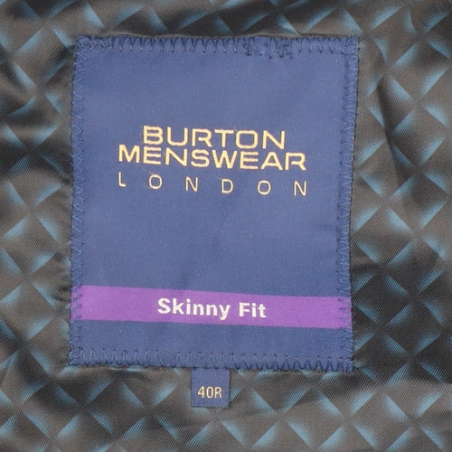 Burton Menswear Blue Slim Blazer 40R Men's Formal