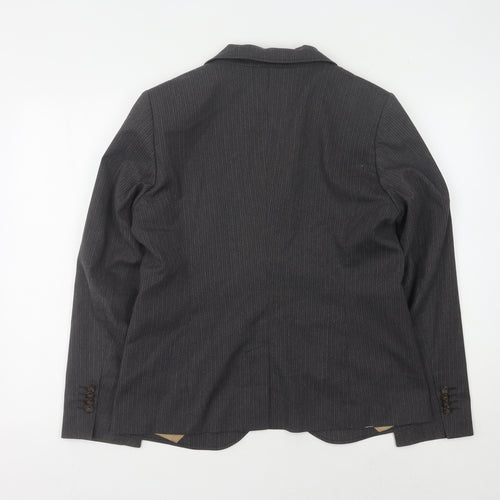 AUST Women's Grey Pinstripe Suit Jacket Size 12