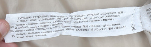 Zara Beige Women's Blazer Jacket Size 12 Elegant Lined