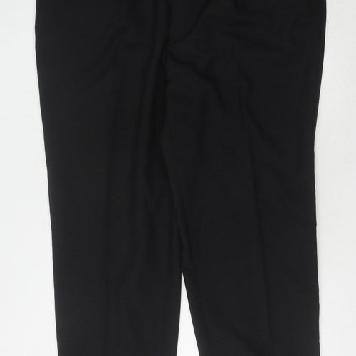 Leonards Label Men's Black Trousers R 48