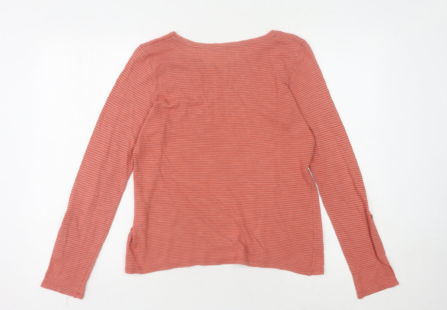 Marks and Spencer Women's Red Striped Top, Size 12