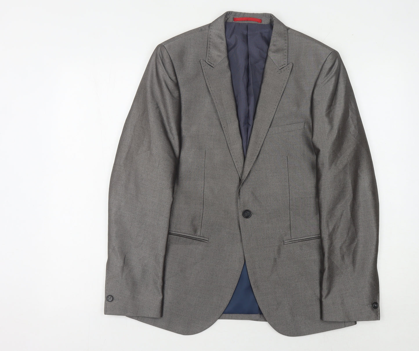 Ventuno 21 Men's Grey Slim Fit Suit Jacket 36 Small