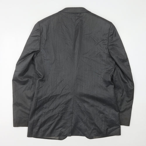 DKNY Men's Grey Long Blazer Jacket Size 42L