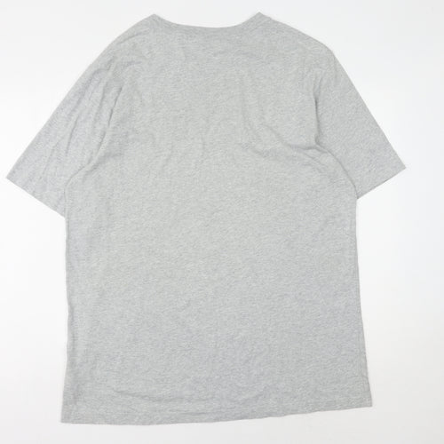 Lands' End Men's Grey Crew Neck T-Shirt L