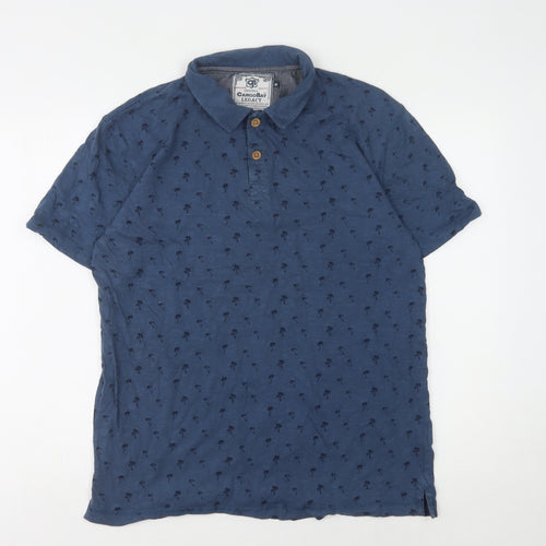 Cargo Bay Men's Blue Polo Shirt M Short Sleeve