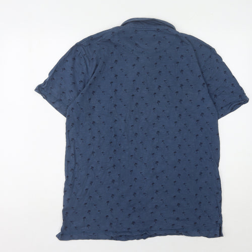 Cargo Bay Men's Blue Polo Shirt M Short Sleeve