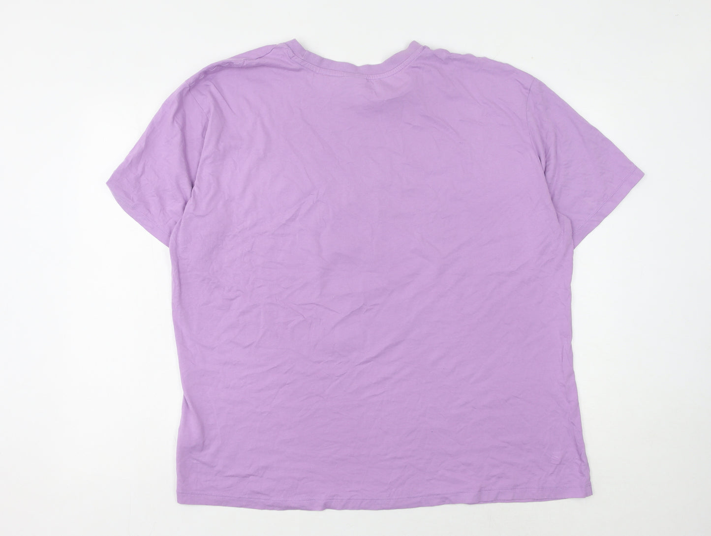 Disney Women's Purple T-Shirt - Size 16, Mickey Mouse