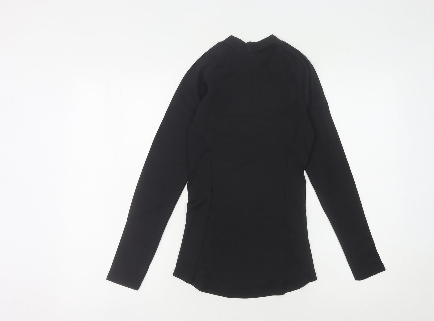 Decathlon Women's Slim Fit Black Long Sleeve Top XS