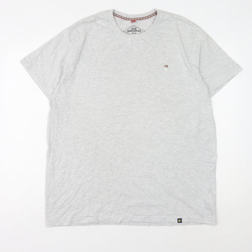 Joe Browns Men's Grey XL Crew Neck T-Shirt