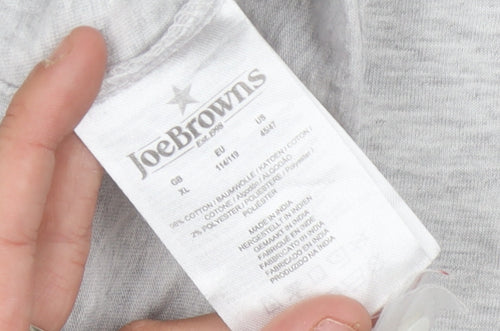 Joe Browns Men's Grey XL Crew Neck T-Shirt