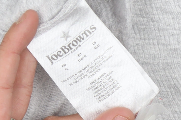 Joe Browns Men's Grey XL Crew Neck T-Shirt