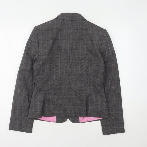 Tahari Women's Grey Plaid Blazer, Size 8, Business