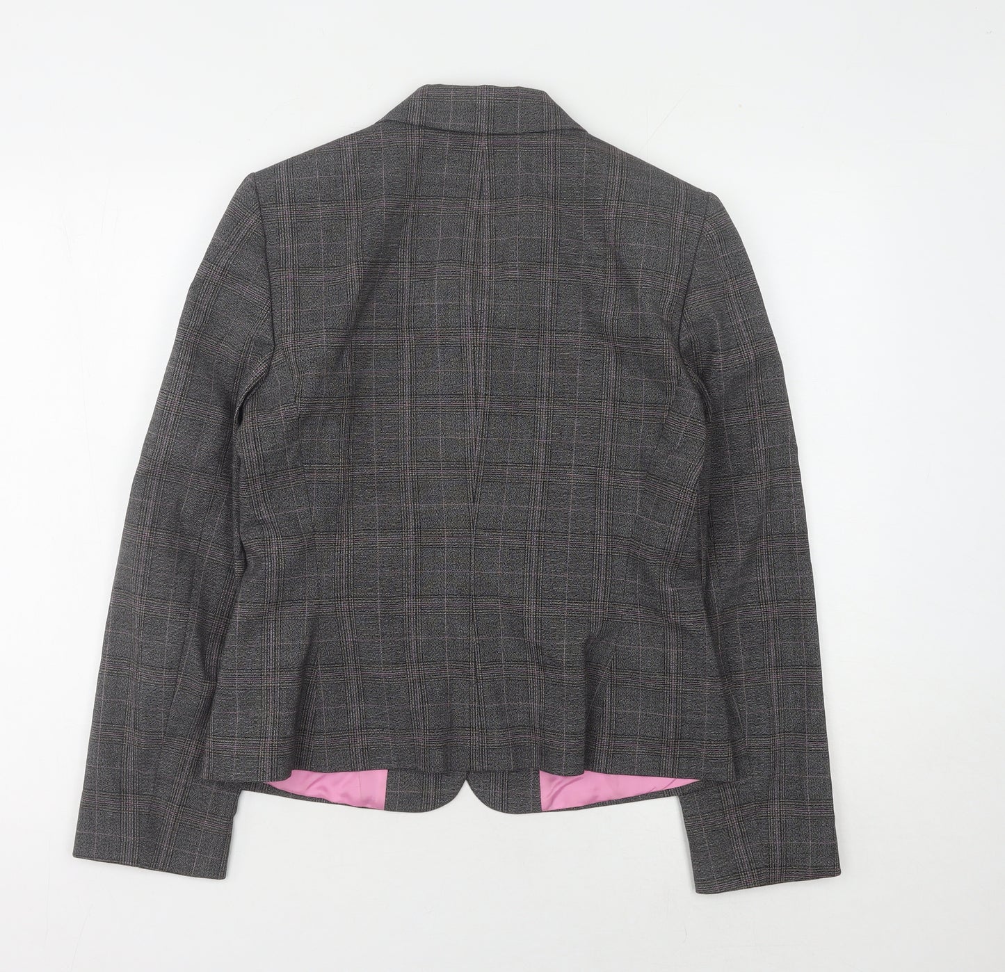 Tahari Women's Grey Plaid Blazer, Size 8, Business