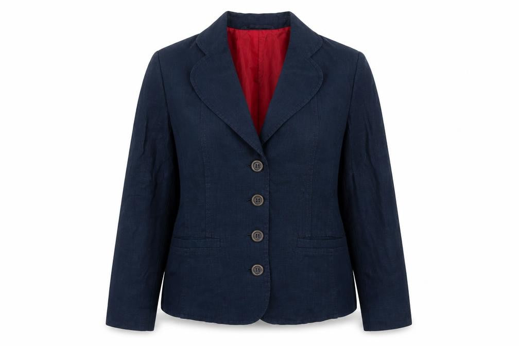 Front view of Marks & Spencer Women's Blue Suit Jacket, size 12