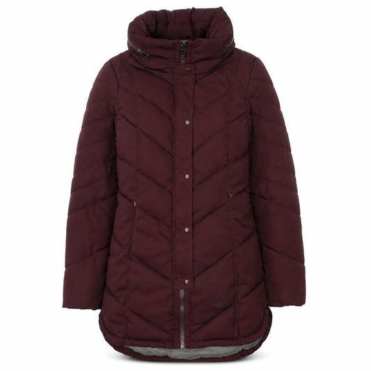 Front view of Next Women's Red Puffer Jacket, size 8