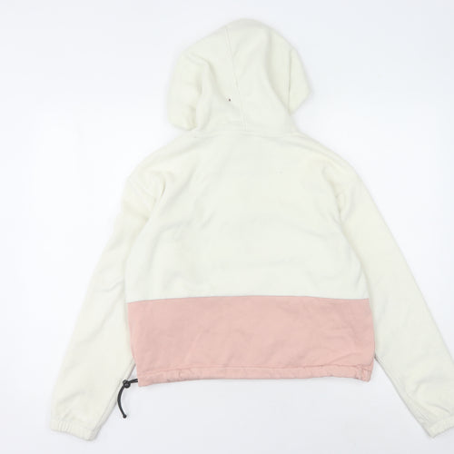 Champion Women's Ivory Pink Pullover Hoodie - Size S