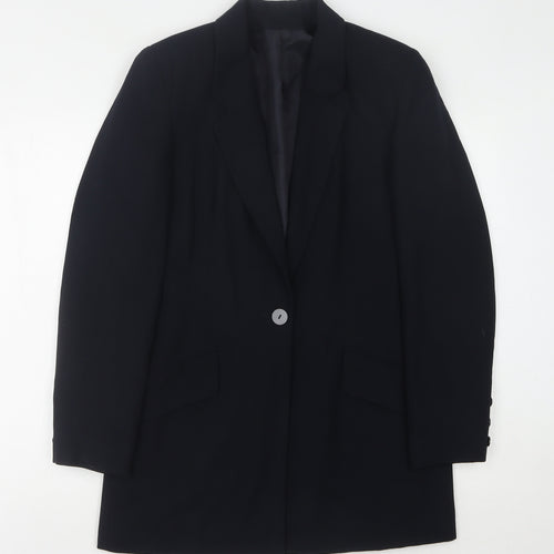 Principles Women's Black Blazer Size 10 Single-Breasted