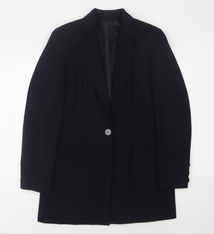 Principles Women's Black Blazer Size 10 Single-Breasted
