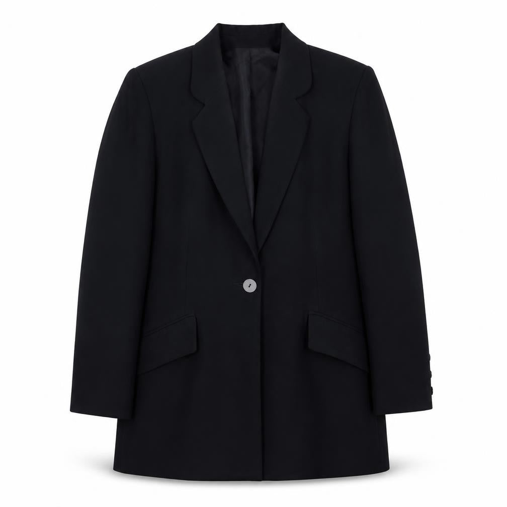 Front view of Principles Women's Black Blazer, size 10, Single-Breasted