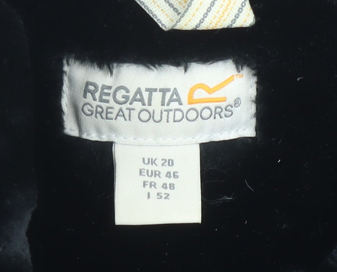 Regatta Women's Black Long Puffer Coat Hooded Size 20