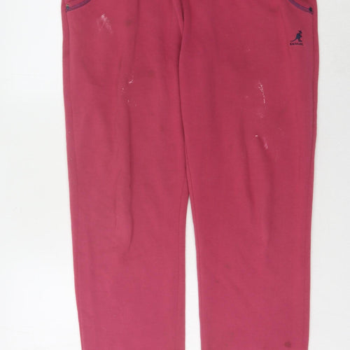 Kangol Women's Pink Jogger Trousers Size 14