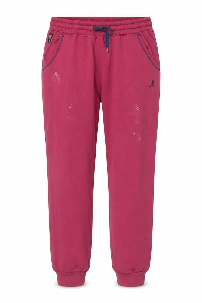 Front view of Kangol Women's Pink Jogger Trousers, size 14