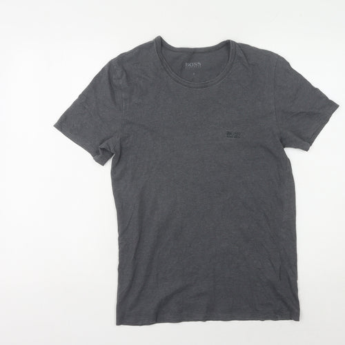 Hugo Boss Grey Men's Short Sleeve T-Shirt, Size S