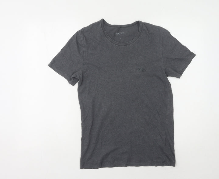 Hugo Boss Grey Men's Short Sleeve T-Shirt, Size S
