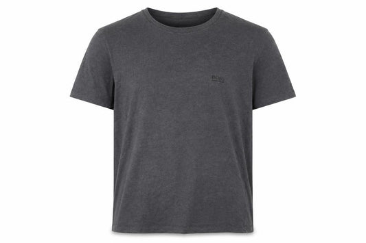 Front view of Hugo Boss Grey Men's Short Sleeve T-Shirt, size S
