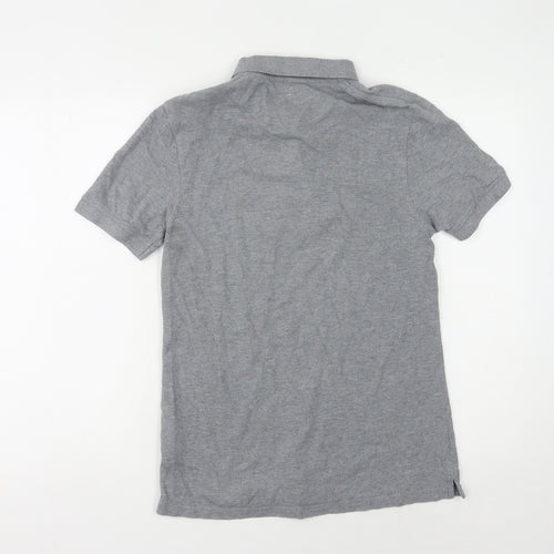 Lyle & Scott Men's Grey Short Sleeve Polo Shirt, Size S