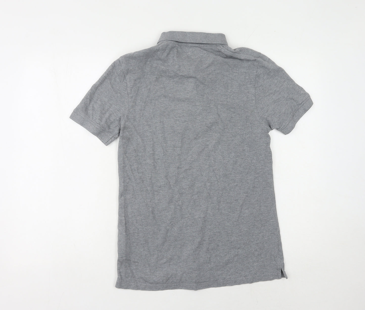 Lyle & Scott Men's Grey Short Sleeve Polo Shirt, Size S
