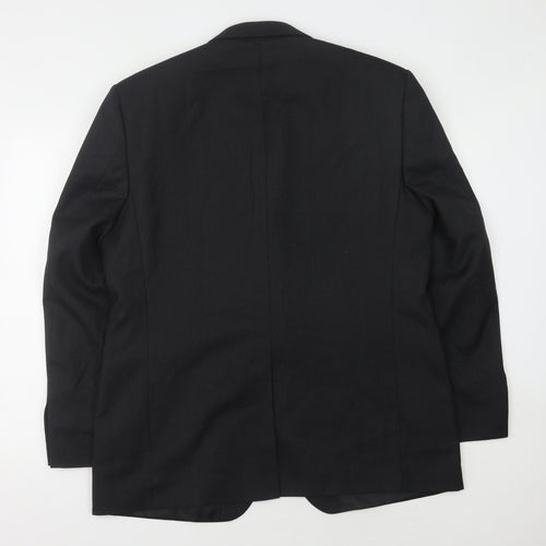 Burton Men's Black Blazer 44 Regular Fit