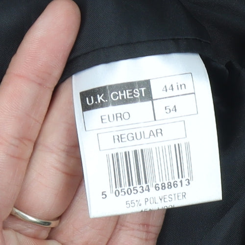 Burton Men's Black Blazer 44 Regular Fit